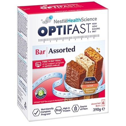 OPTIFAST VLCD BAR 6 x 70gm bars - ASSORTED