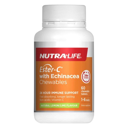 Nutra-Life Ester C 500mg Echinacea Chew 60 tabs
