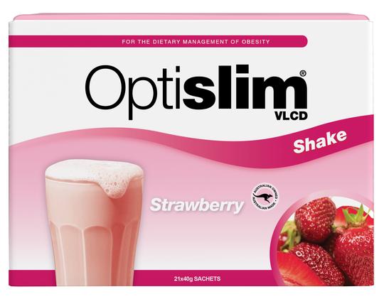 Optislim VLCD Meal Replacement Shake Strawberry 21x40g 