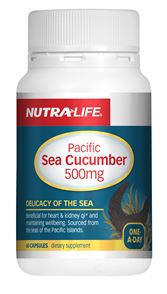 Nutra-Life Sea Cucumber 500mg 60cap