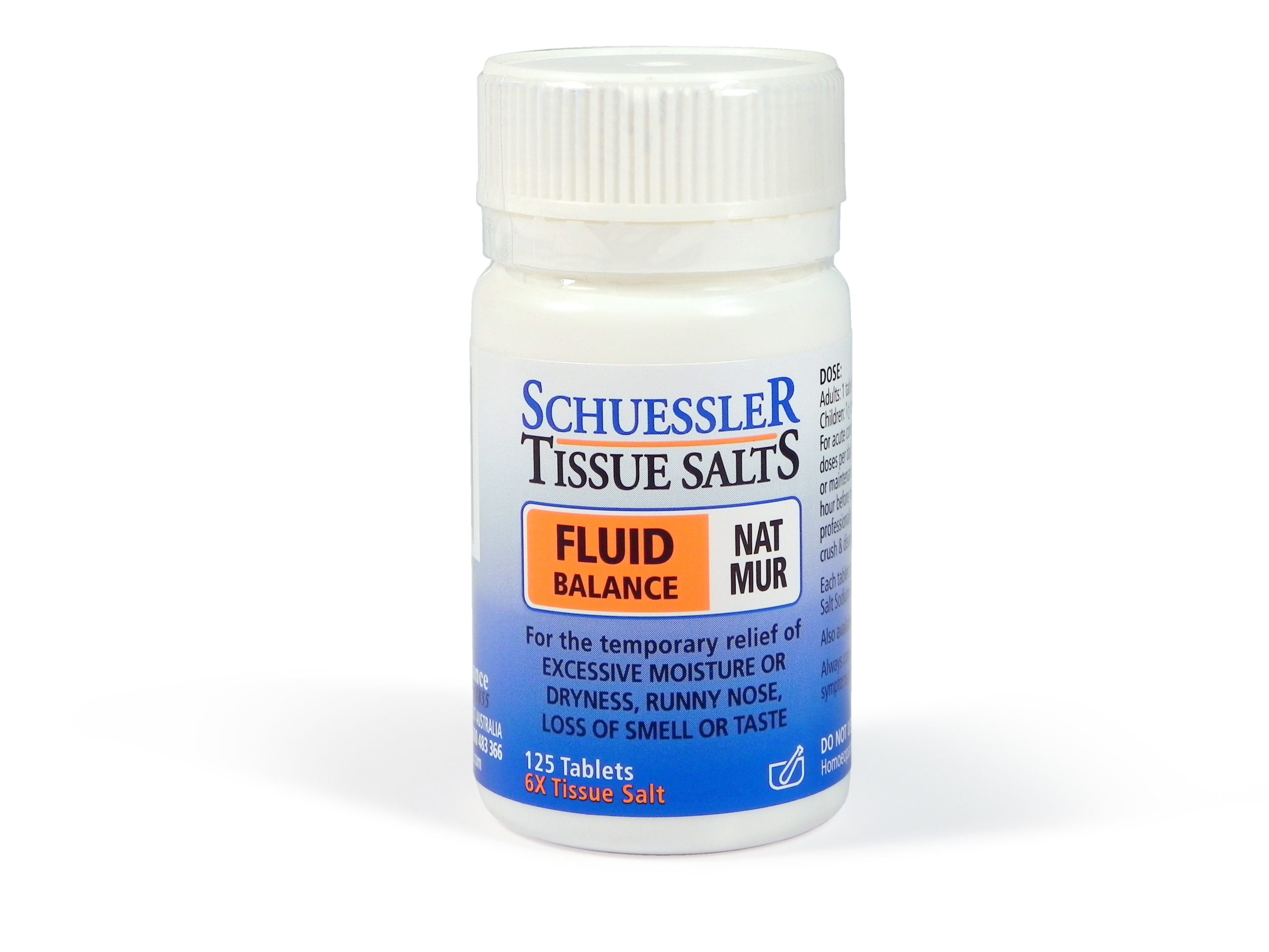Dr Schuessler Tissue Salt Nat Mur 6X T/Salt 125tab