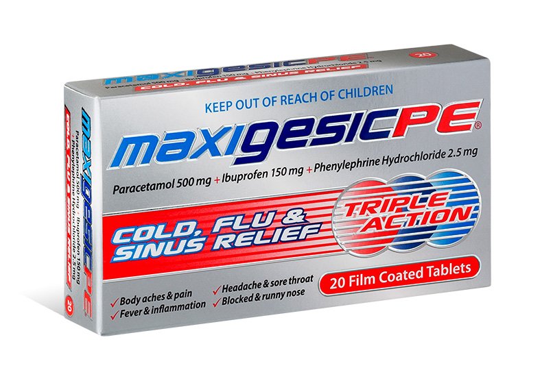 MAXIGESIC PE Cold Flu & Sinus Relief 30 2580241 Your Online Pharmacy