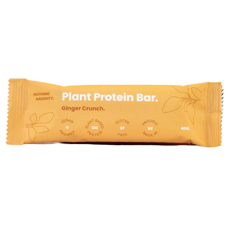 Nothing Naughty Plant Protein Bar Ginger Crunch 40g