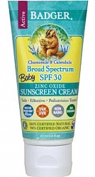 BADGER SPF30 SunScreen Cream Baby 82g