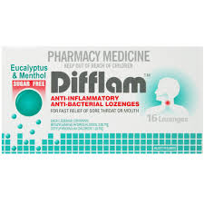 Difflam Sugar Free Lozenge Eucalyptus & Menthol 16