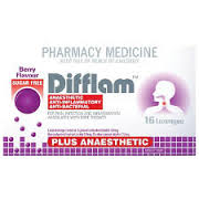 DIFFLAM Sugar Free Lozenges Plus Anaesthetic Berry 16s