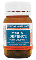 Ethical Nutrients Immune Defence Cough Cold Relief 30 Tabs