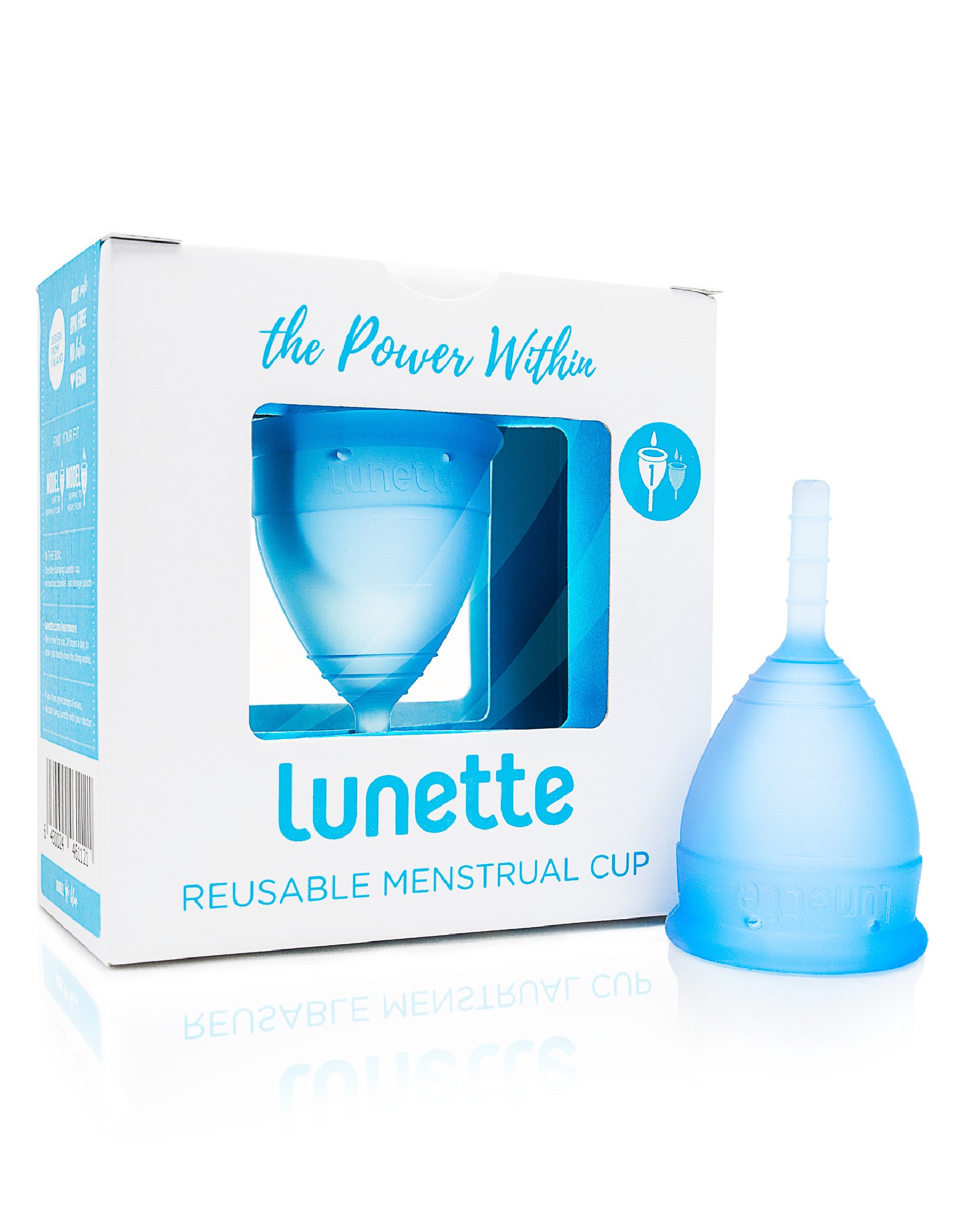 Lunette Menstrual Cup Aqua Blue