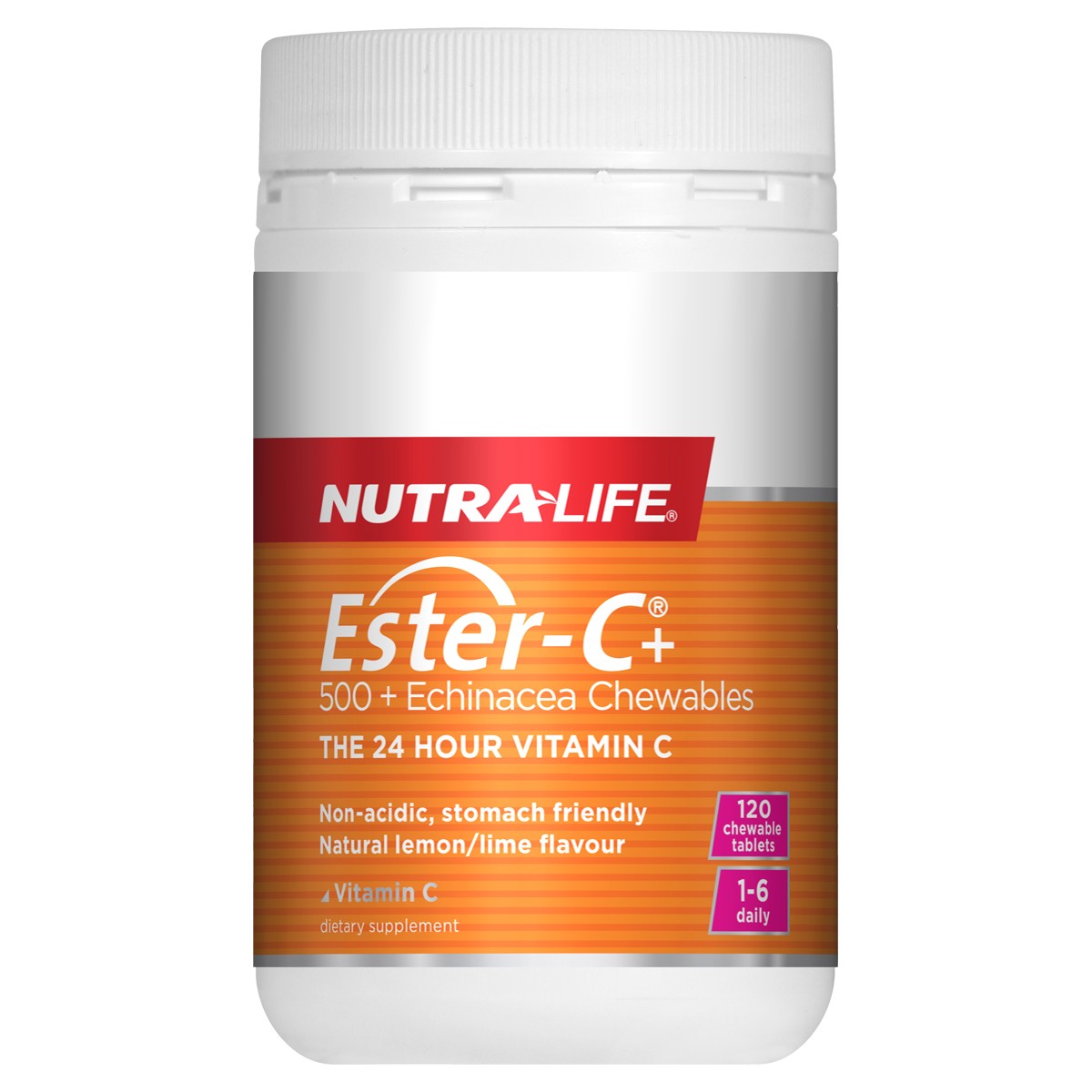Nutra-Life Ester C 500mg Echinacea Chewable 120 tabs