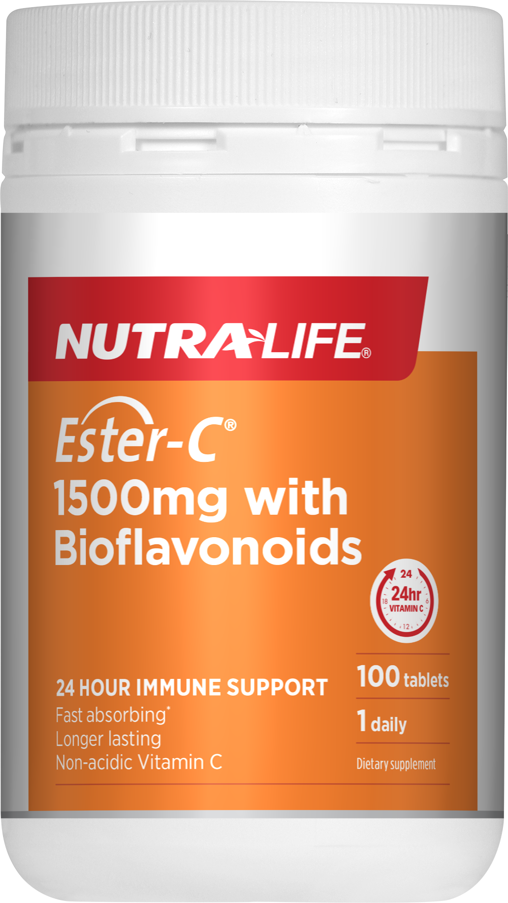 Nutra-Life Ester C 1500mg+Bioflavonoids 1-a-day 100 tabs 