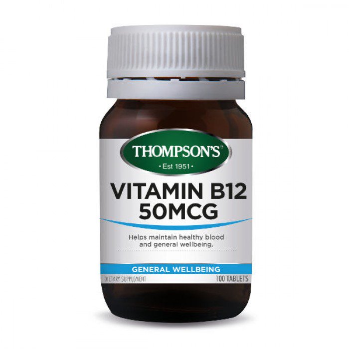 Thompsons Vitamin B 12 DR 50mcg 100 Tabs