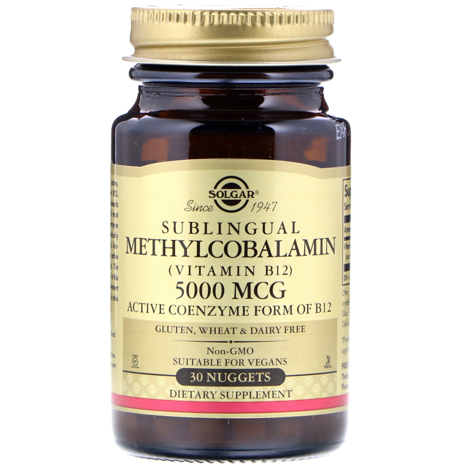Solgar Methycobalamin B12 1000mcg 30 Nuggets