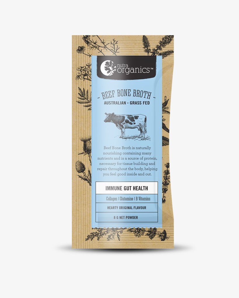 Nutra Organics Beef Broth Original Single 8g