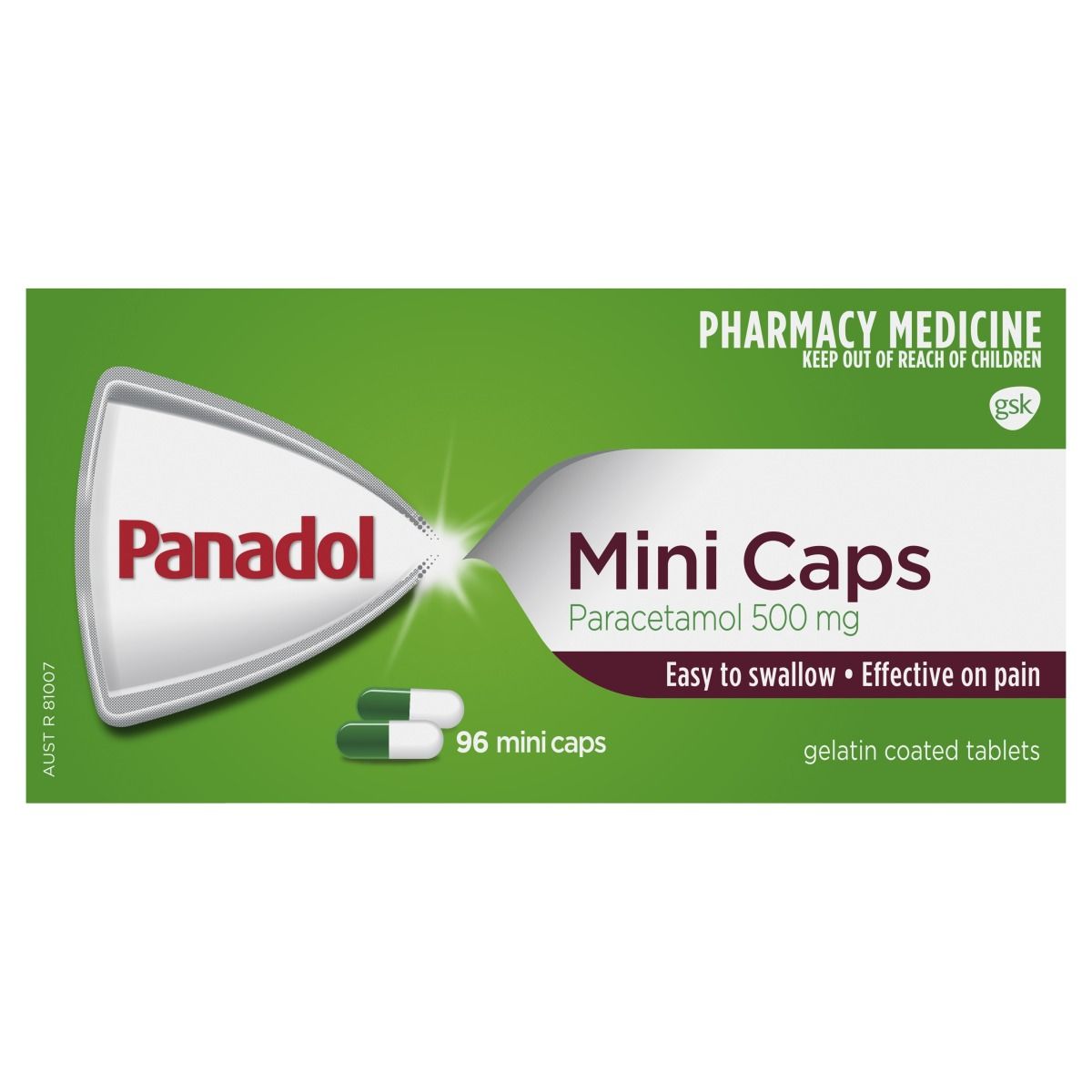 PANADOL Mini Caps 500mg 96