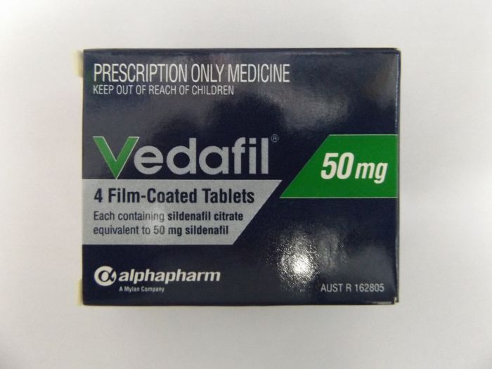 Vedafil 50mg 4 Tablets