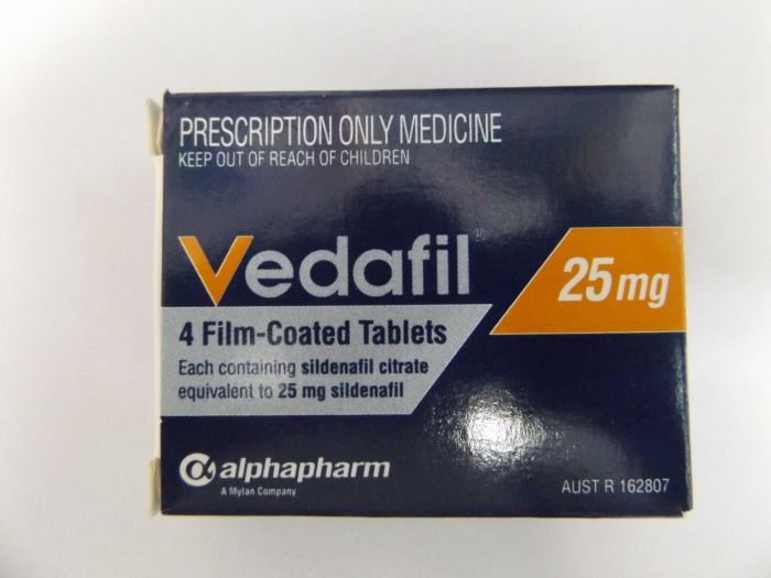 Vedafil 25mg 4 Tablets 