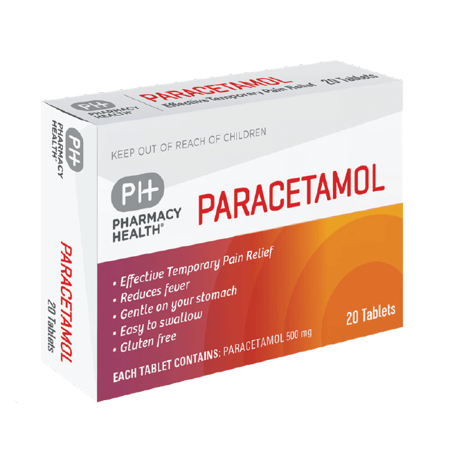 Pharmacy Health Paracetamol 20 Tabs