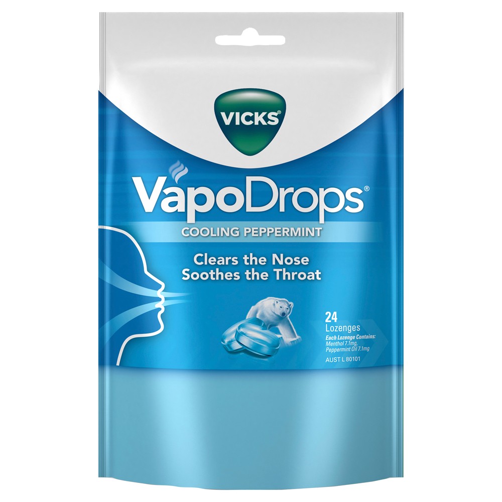 VICKS Vapodrops Peppermint 24