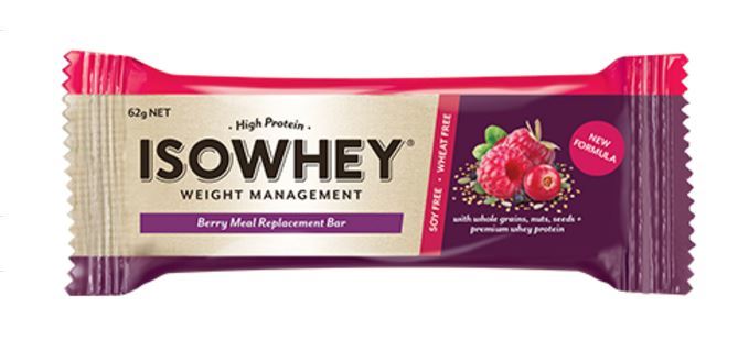 IsoWhey Meal Replacement Bar Berry 62g