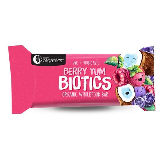 Nutra Organics Berry Yum Biotic Bar 30g