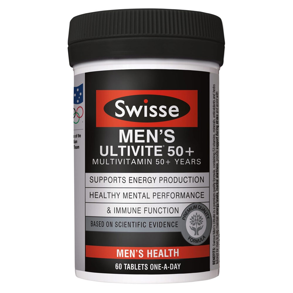 SWISSE Mens Ultivite 50+ 60tabs