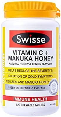 SWISSE Vitamin C + Manuka Honey 120 Tabs