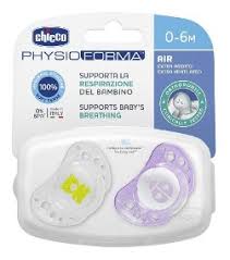 CHICCO Soother 0-6m Boy 2pk