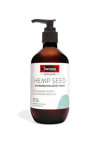 SWISSE Hemp Seed Invigorating Body Wash 300ml