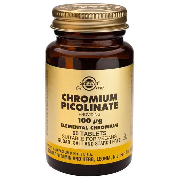 SOLGAR Chromium Picolinate 100mcg 90