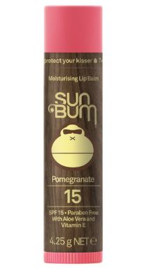 SUN BUM Lip Balm SPF15 Pomegranate