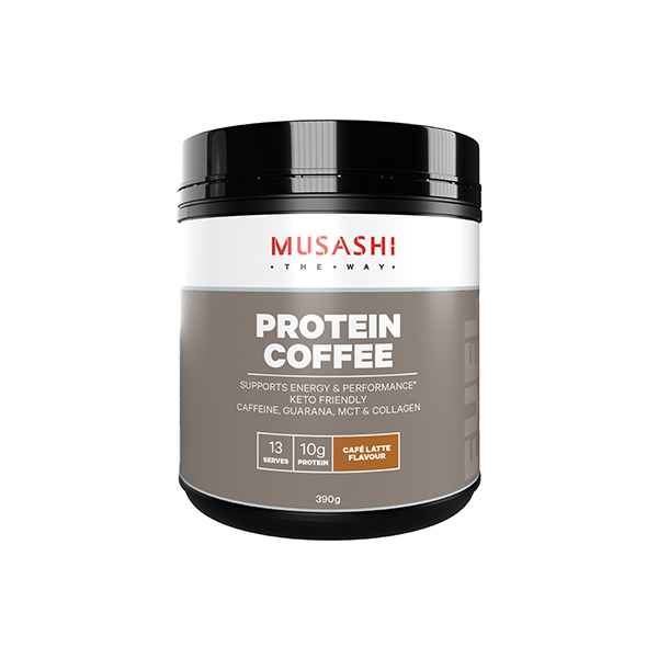 MUSASHI Protein Coffee C/Latte 390g