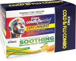 ETHICS Cold/Flu Day&Night +Loz Combo