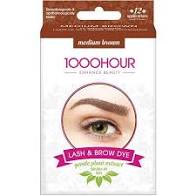 1000 Hr Lash & Brow Dye Med Brown (Plant extract)