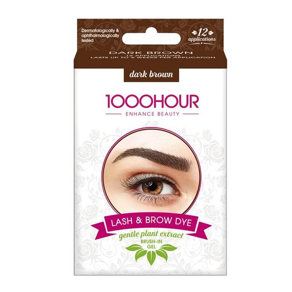 1000 Hour Brow Dye (Gentle Plant Extract) - Dark Brown