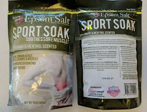 HealthSmart Epsom Salt Sports Soak Spearmint & Menthol 454g