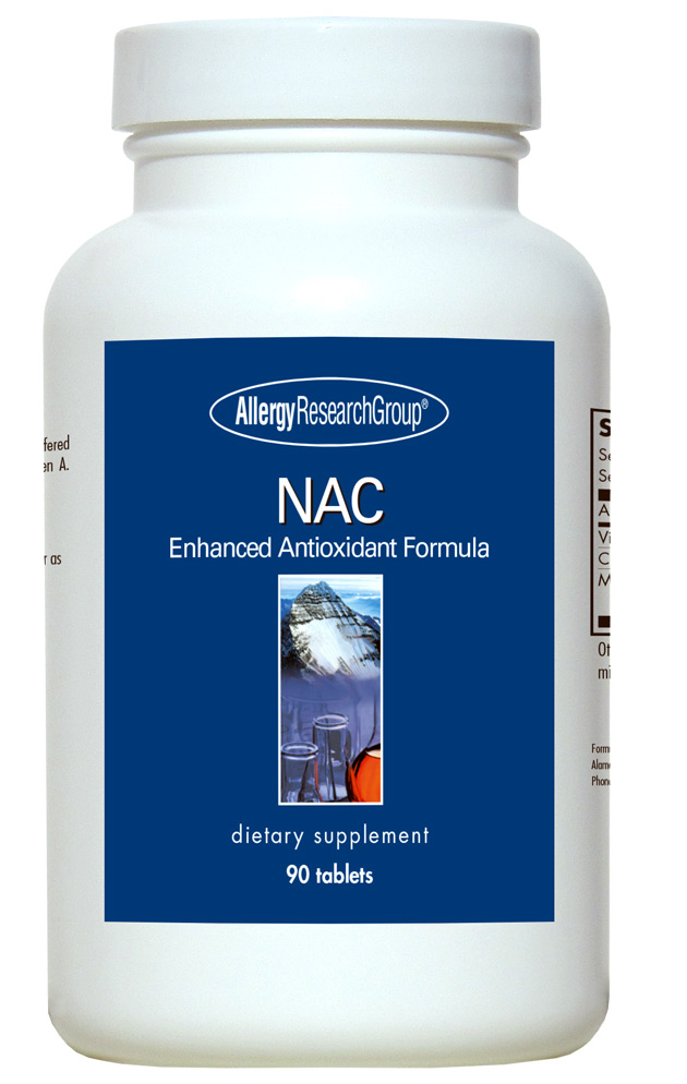 NAC Enhanced Antioxidant Formula 90 Tablets Allergy Research