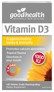 Good Health Vitamin D3 1000IU 60tabs
