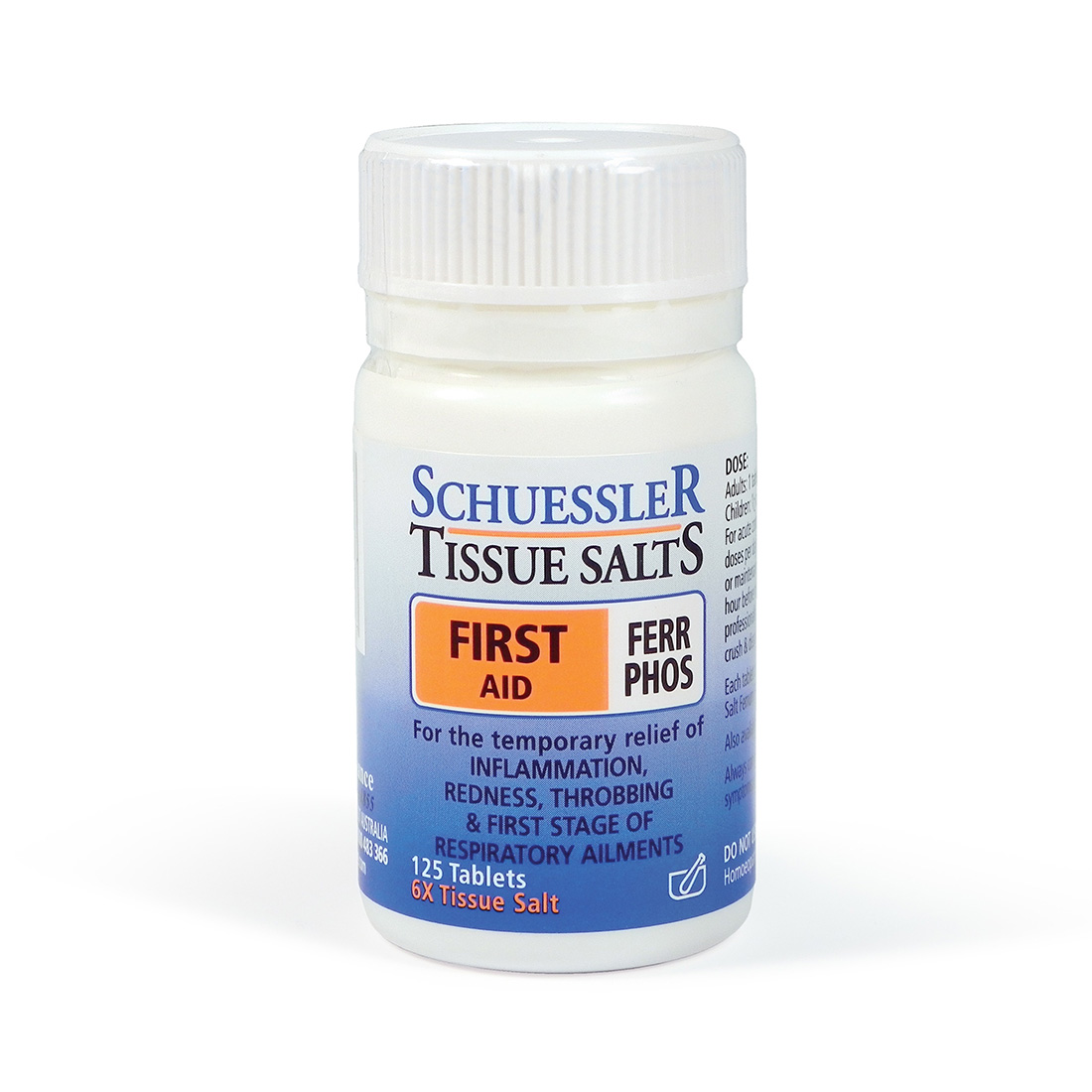 Dr Schuessler Tissue Ferr Phos 6X T/Salt 125tab
