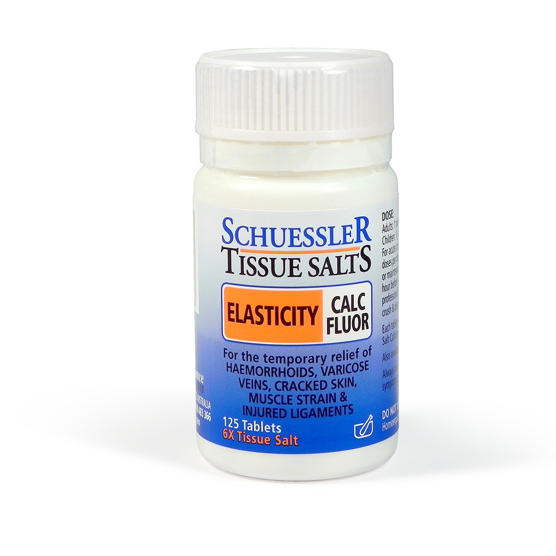 Dr Schuessler Tissue Salt Calc Fluor 6X T/Salt 125tab