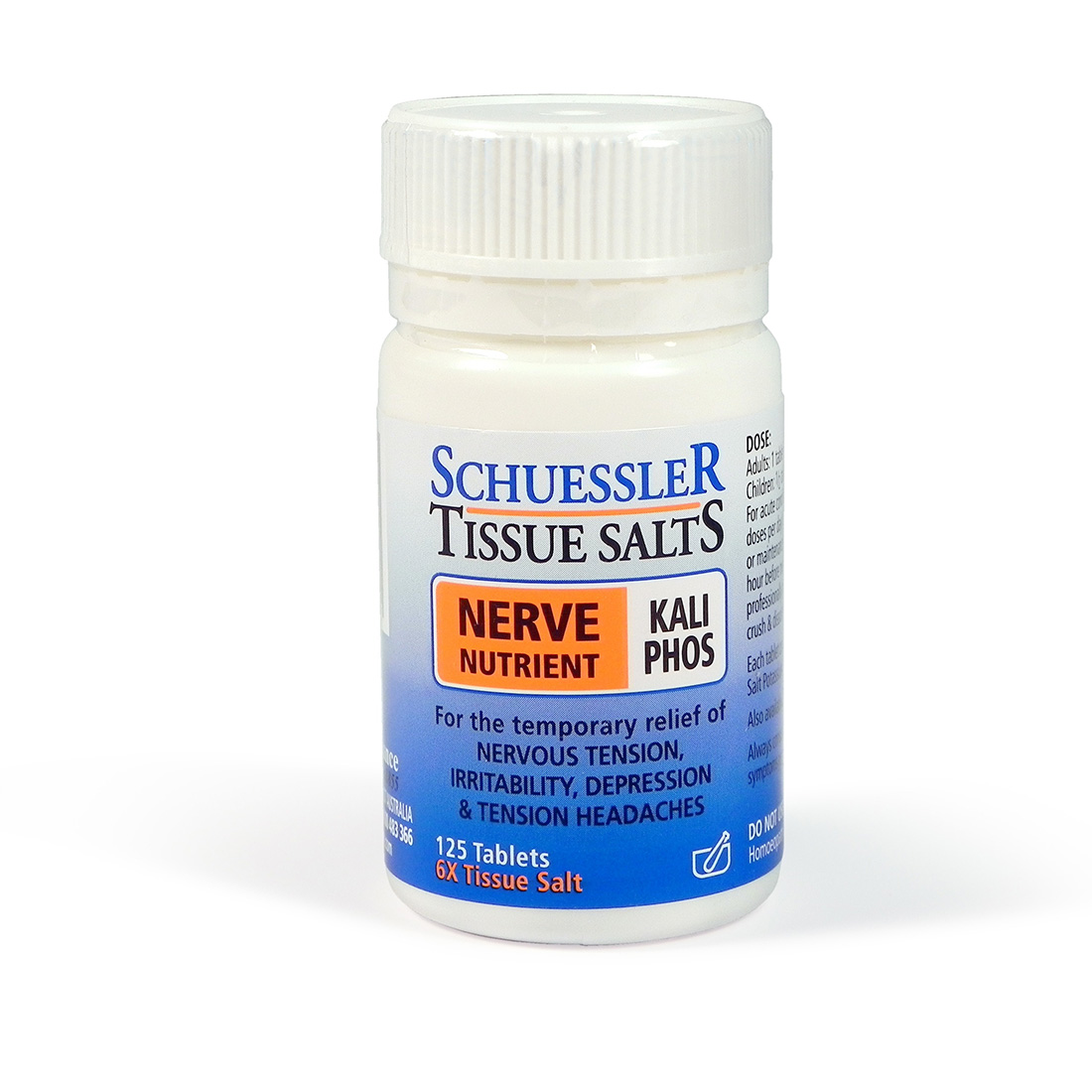 Dr Schuessler Tissue Salt Kali Phos 6X T/Salt 125tab