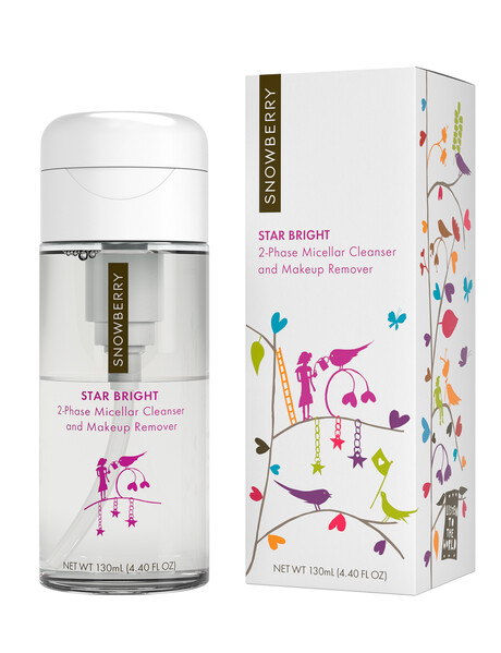 Snowberry Star Bright 2-Phase Micellar Cleanser and Makeup Remover, 130ml