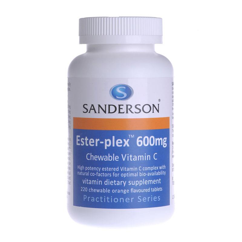 SANDERSON Ester Plex VItamin C Chew Orange 600mg 220