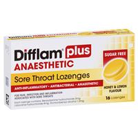 Difflam PLUS Lozenges Honey And Lemon 16