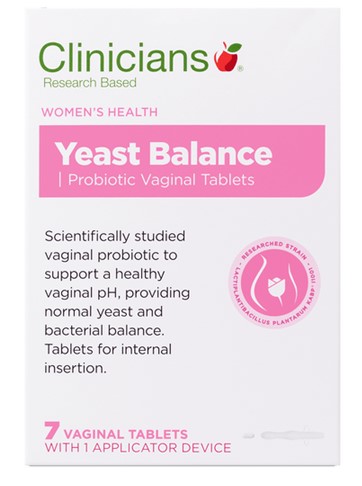 CLINICIANS Yeast Balance Vaginal 7 tabs