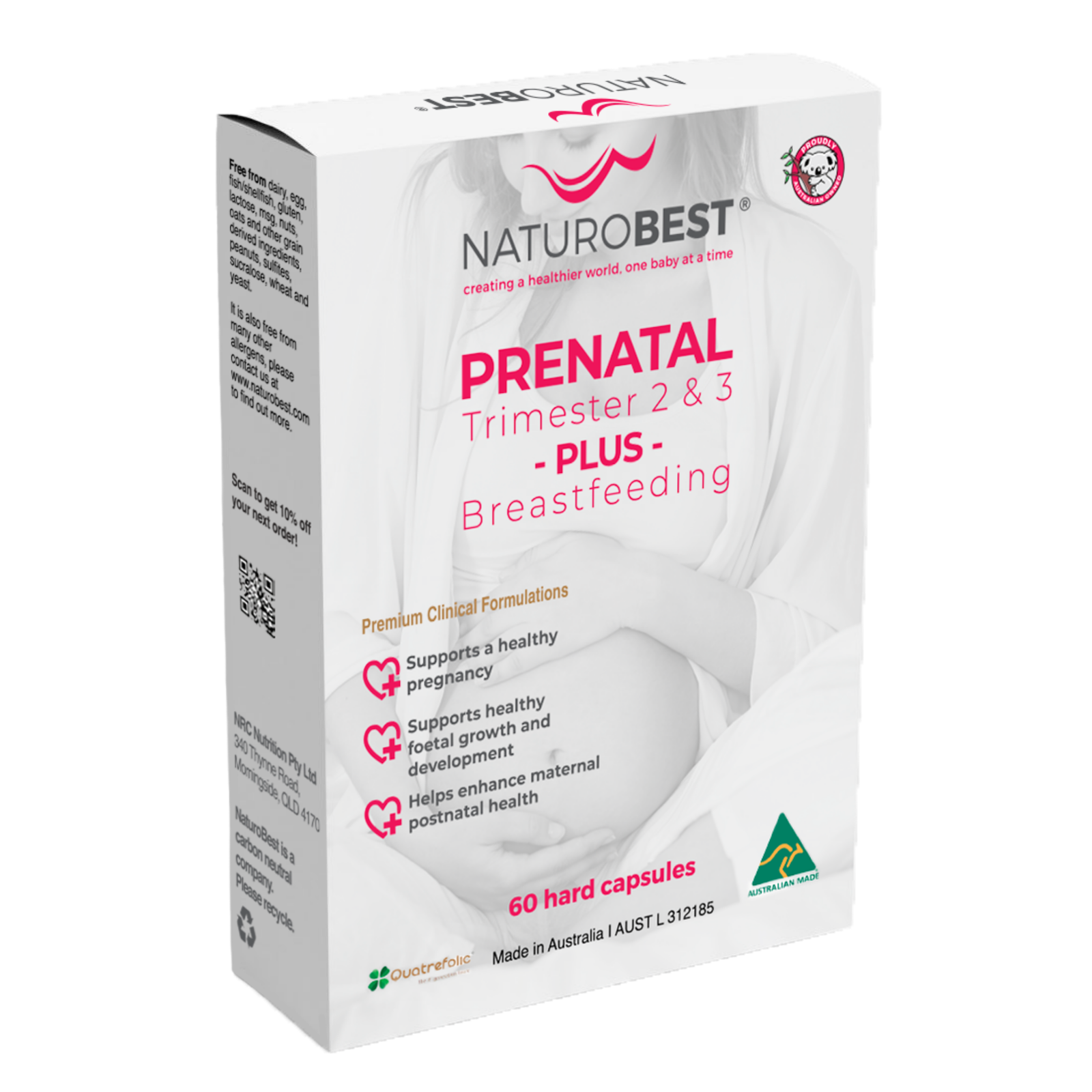 NaturoBest Prenatal Trimester 2 & 3 60c