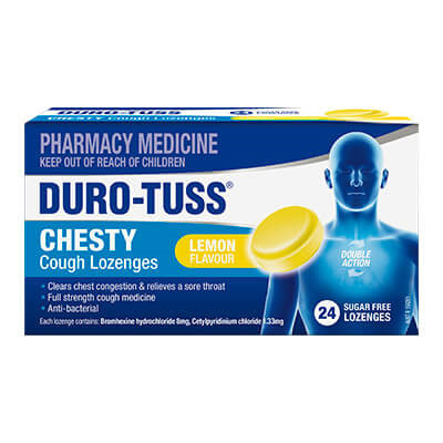 Duro-Tuss Chesty Cough Lozenges Lemon 24s