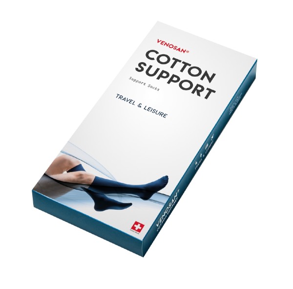 Venosan Cotton Support socks Black large