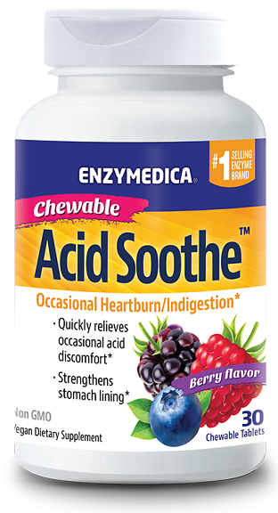 ENZYMEDICA Acid Soothe Chewable 30s