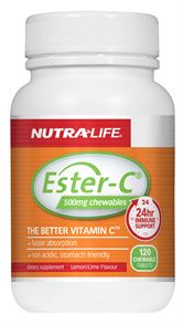 Nutra-Life Ester-C Lemon/Lime 500mg Chewables 120