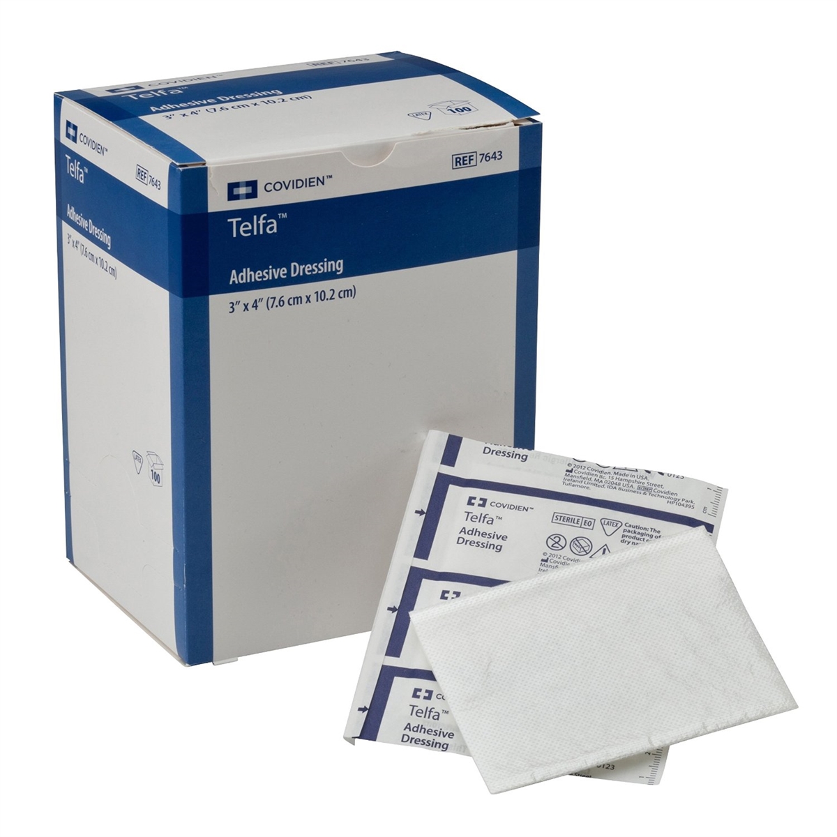 TELFA 7.5 x10cm Adhesive. Pads Single